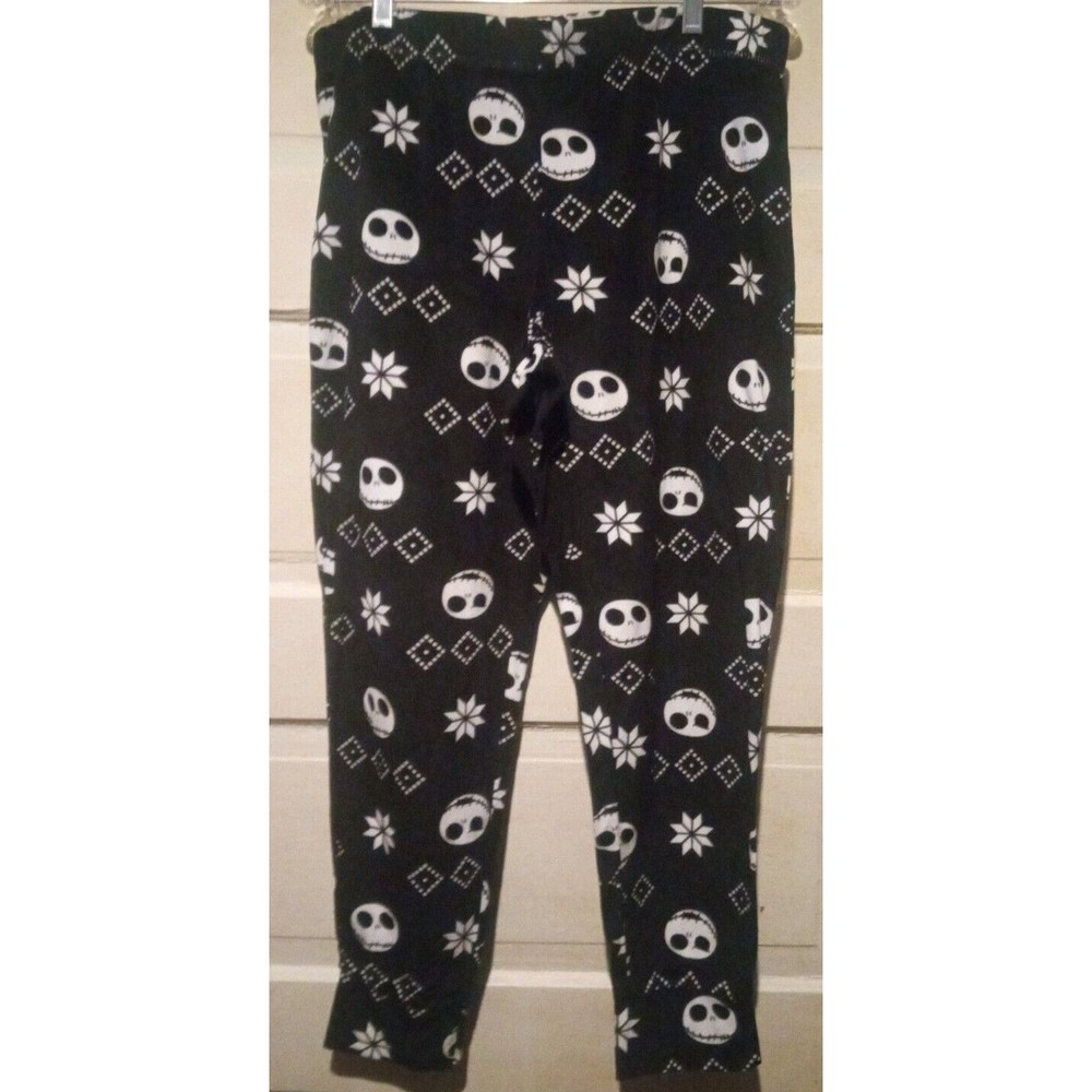 Women's Jack Skellington Pajama Set Fleece Size Large